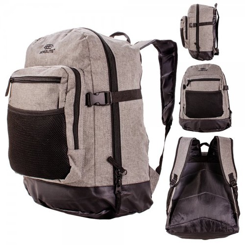 Grey black backpack rucksack - grey,