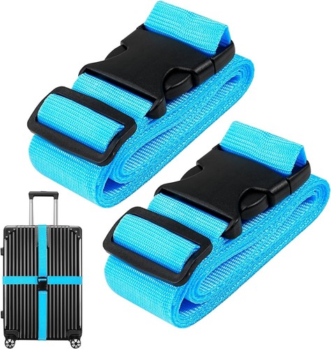 2pc adjustable luggage - 2pc, straps